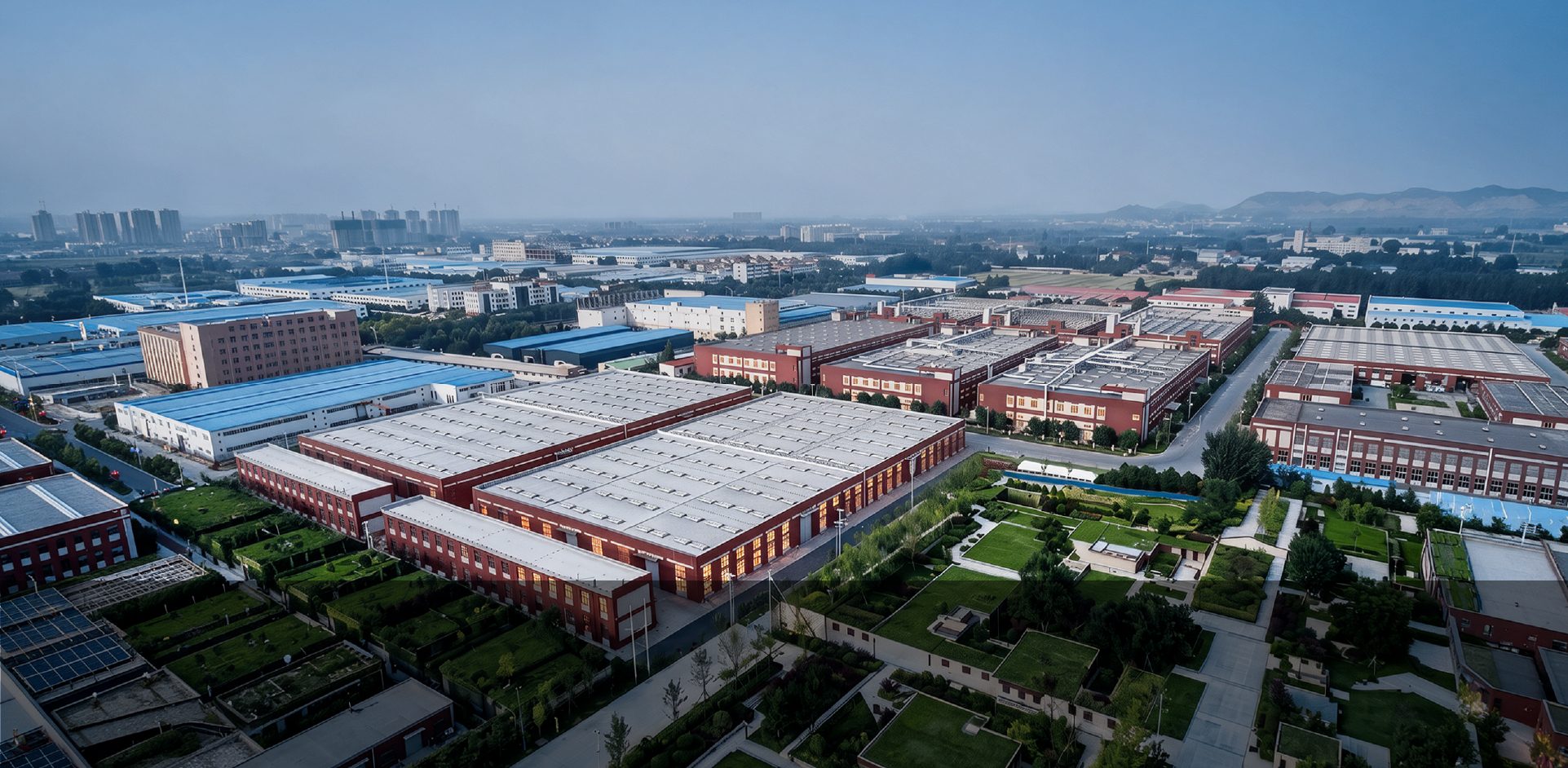 SUPERUS high-end custom manufacturing base aerial view