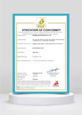 Certification for Wooden Doors