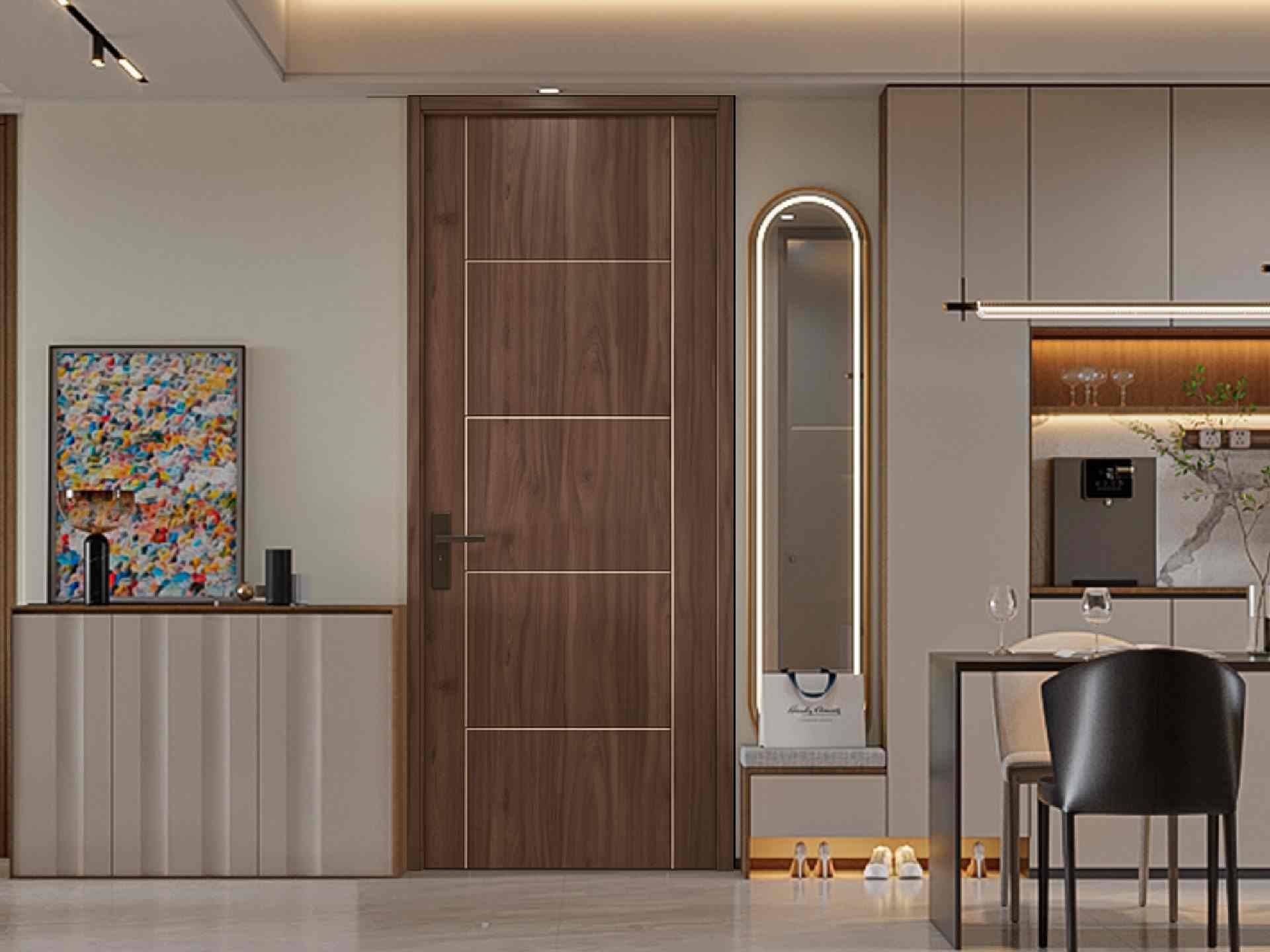 Deep Walnut WPC Door - G003