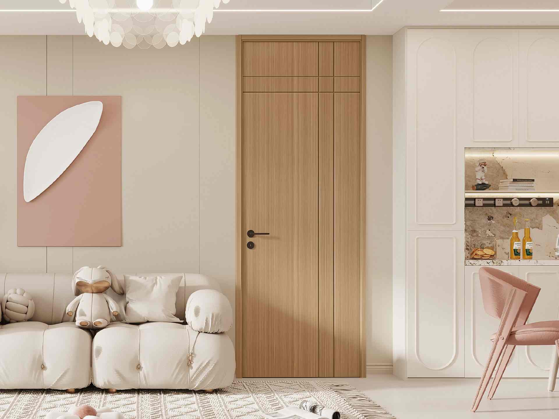 Light Natural-Oak WPC Door - G012