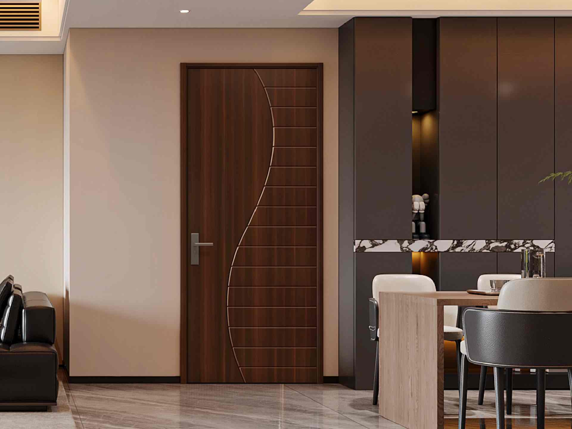 Deep Walnut WPC Door - G005