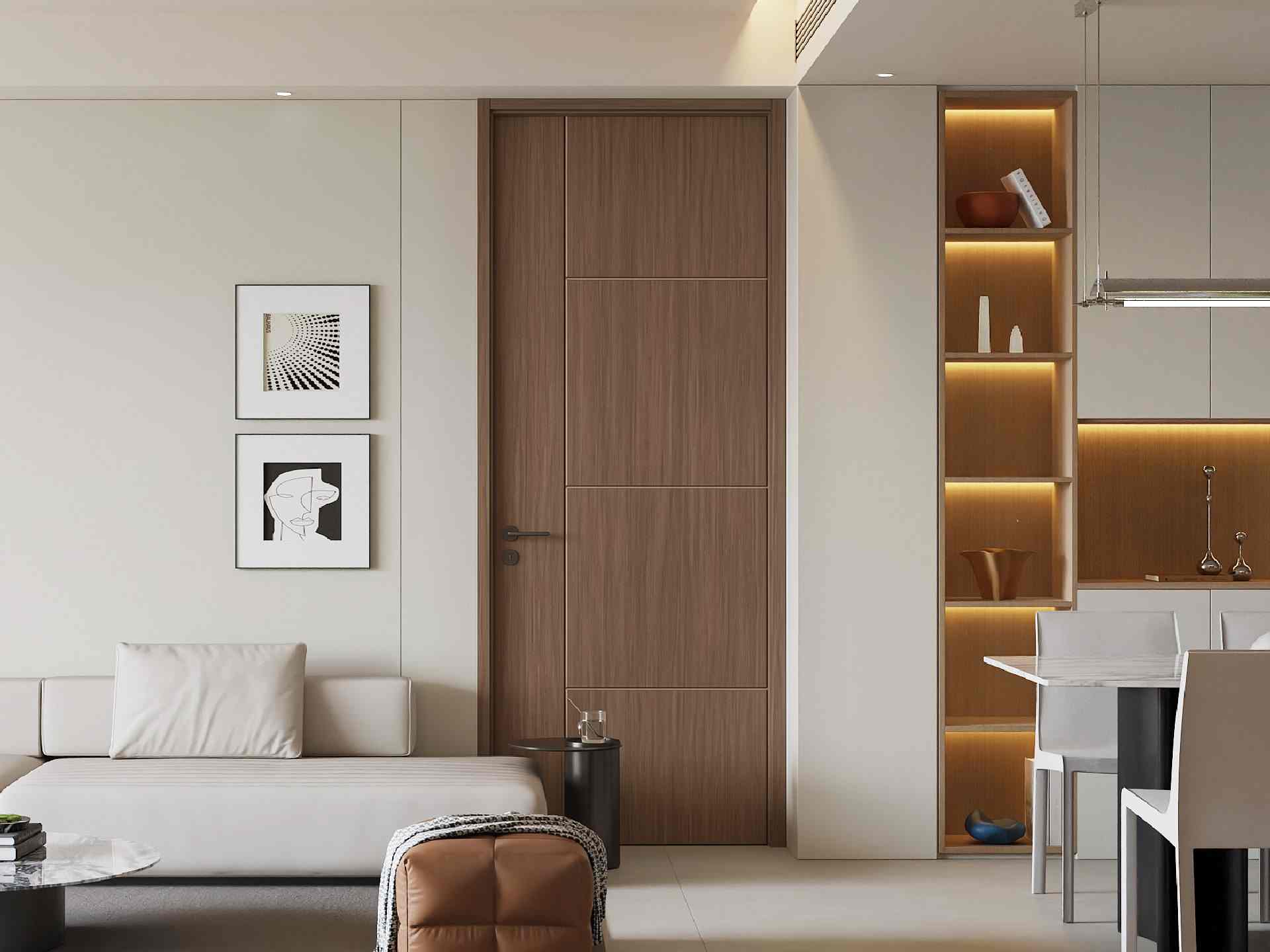 Warm Oak WPC Door - G013