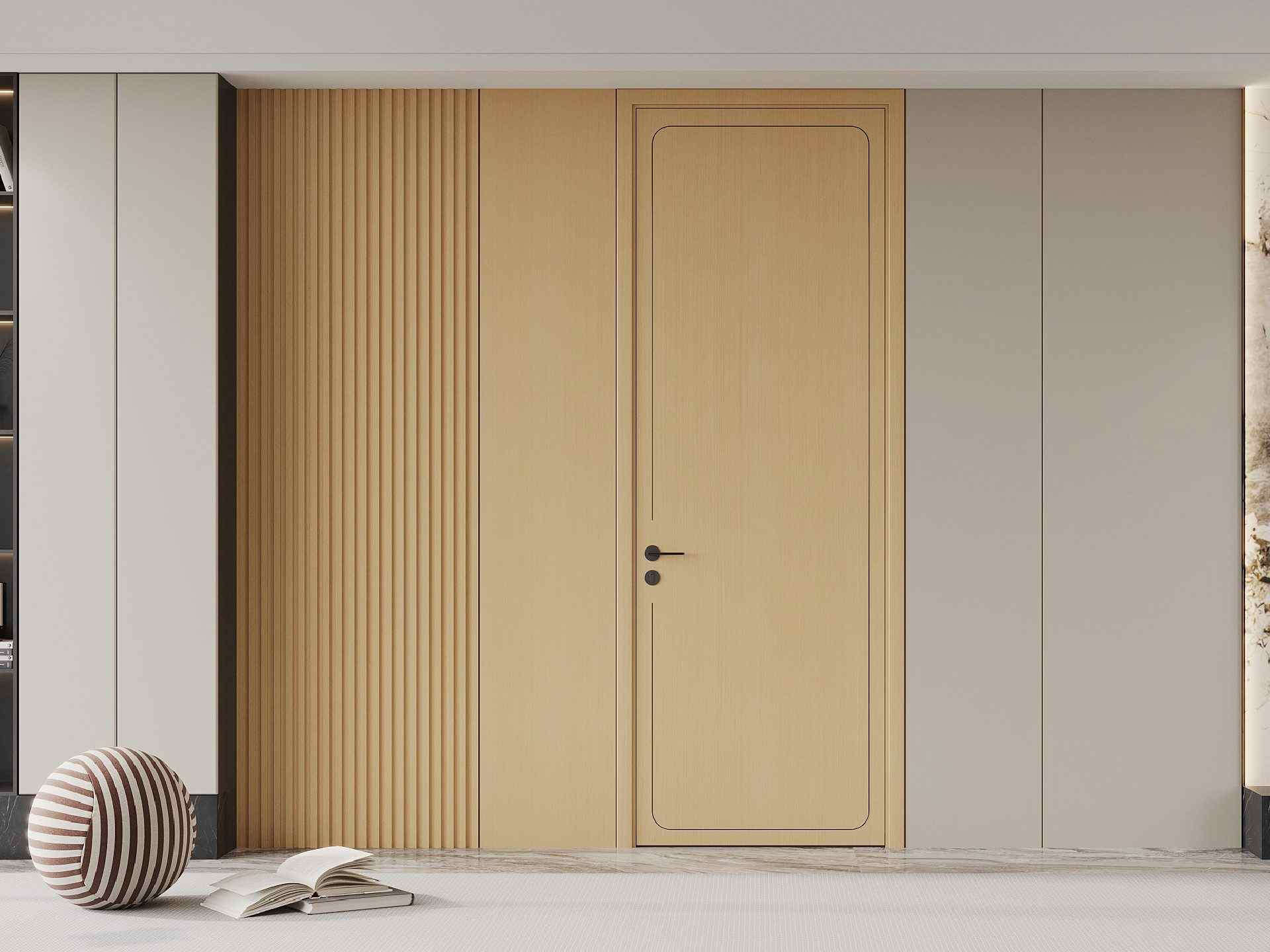 Light Oak PVC Interior Door - MD-3009A