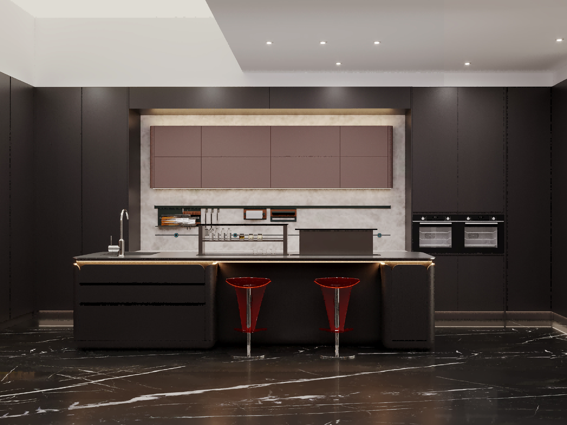 Italian Light‑Luxury Social‑Style Kitchen Cabinetry‑Wild Dream