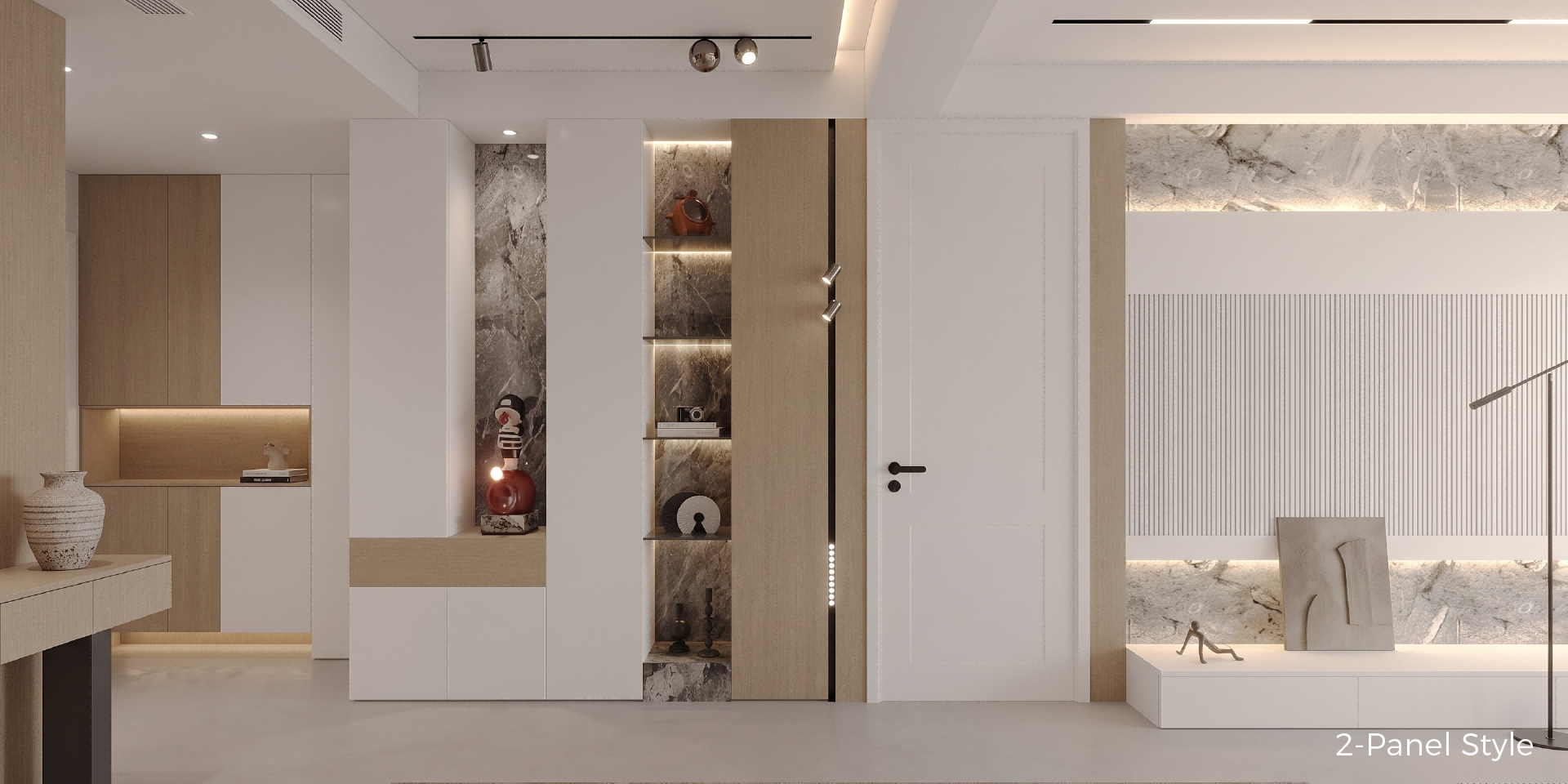 White Primed Prehung 2-Panel Recessed Shaker Interior Door, Solid-Core MDF Ready-to-Paint for Home